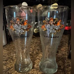 Barware Rainforest Cafe glasses set of 2